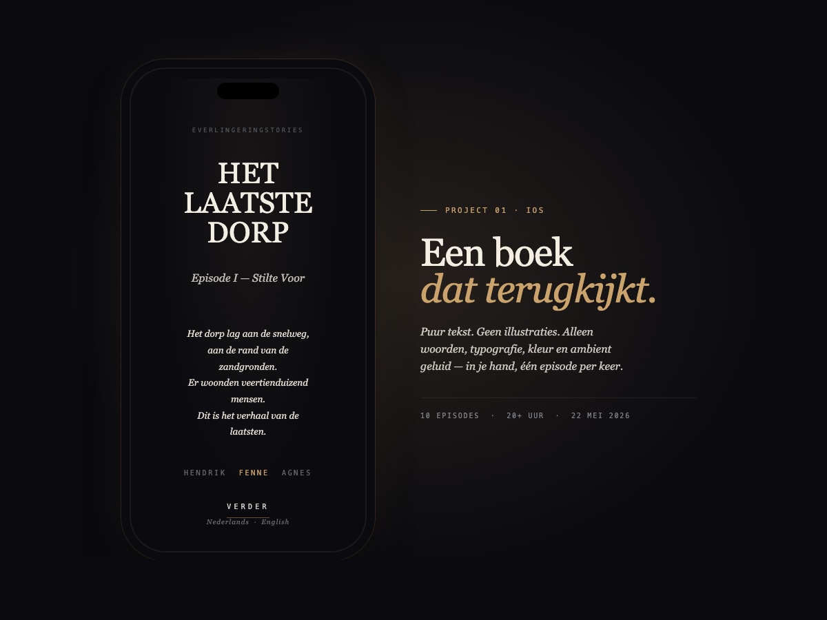 Titelscherm van Het Laatste Dorp op iPhone